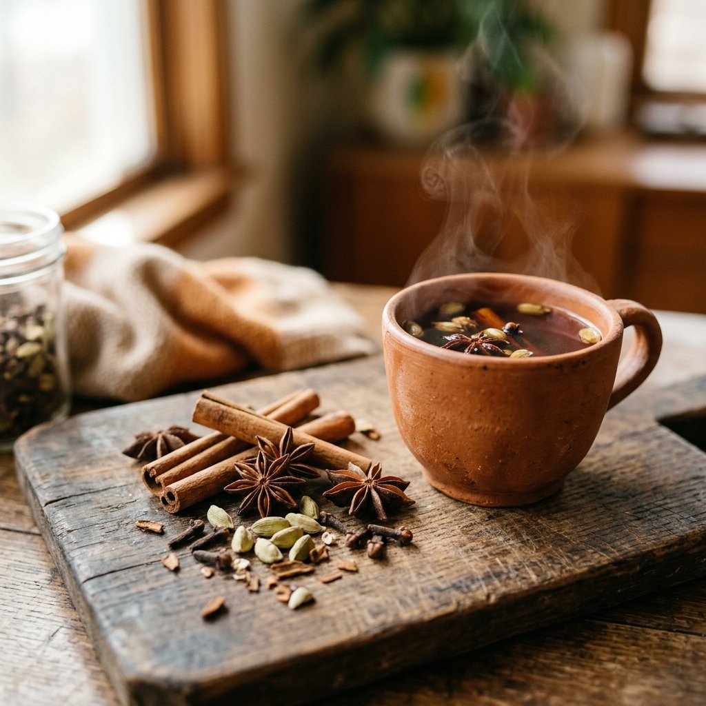Chai Latte preparation process at Allure Cafe Perth counter
