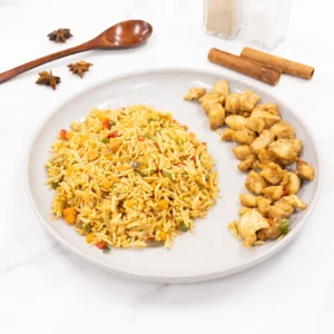 Fresh chicken fried rice hot meal at Allure Cafe Perth