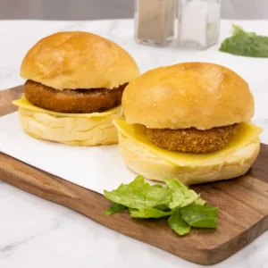 Gourmet chicken or veggie burger at Allure Cafe Perth