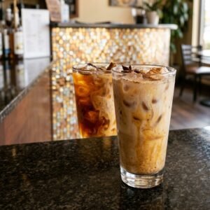 Iced Chai served cold at Allure Cafe Perth counter
